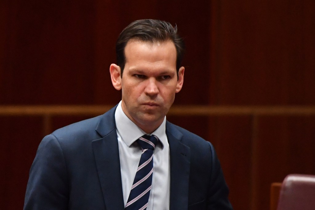 Nationals Senator Matt Canavan. (Photo: AAP Image/Mick Tsikas) 