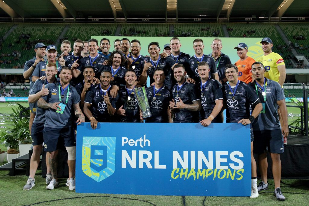 Cowboys fans are excited after signing Valentine Holmes and winning the NRL Nines. (AAP Image/Richard Wainwright)