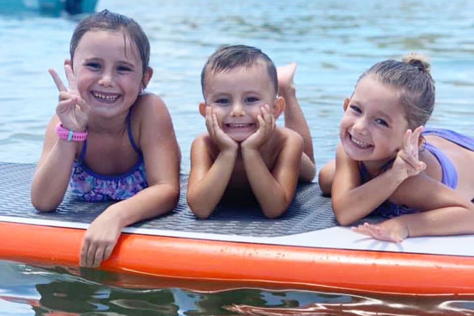 The Baxter children, Lainah, 6, Aaliyah, 4 and Trey, 3, who died in a suspected domestic violence incident at Camp Hill yesterday. (Photo: Facebook)