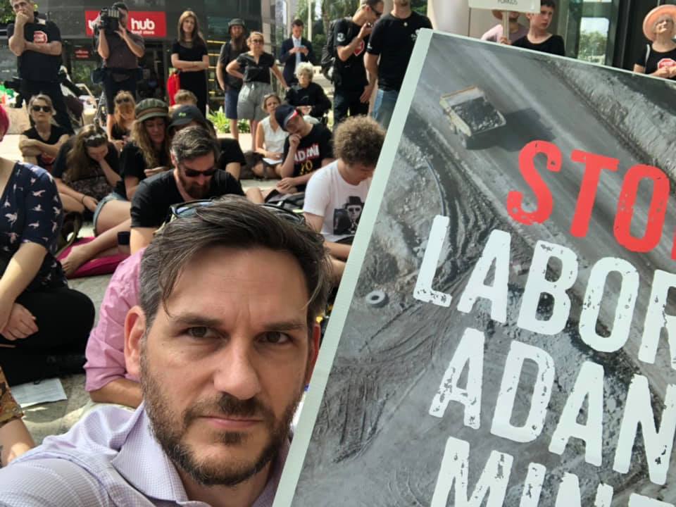 Greens MP Michael Berkman is no stranger to protests. Source: Facebook, Michael Berkman.