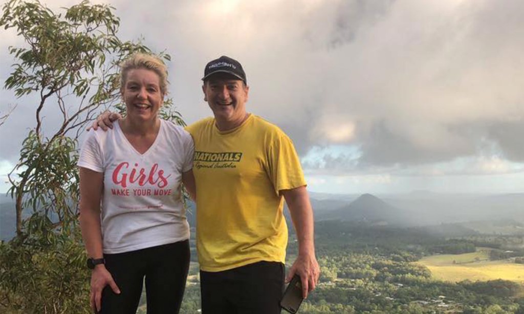 Member for Wide Bay Llew O'Brien with former National Party colleague Bridget McKenzie, whose political downfall exacerbated leadership tensions. (Photo: Llew O'Brien, Facebook.)