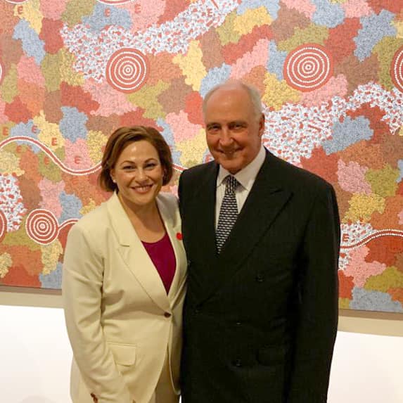 Queensland Deputy Premier Jackie Trad with former prime minister Paul Keating, who understood leadership tensions all too well. (Photo: Facebook, Jackie Trad.)
