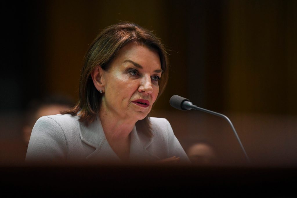 Chief Executive Officer of the Australian Banking Association Anna Bligh. (AAP Image/Lukas Coch) 