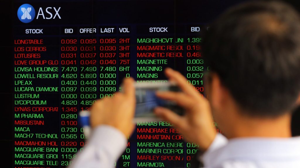 Australian shares have maintained momentum after hitting all-time levels last week. (Pic Steven Saphore/AAP PHOTOS)