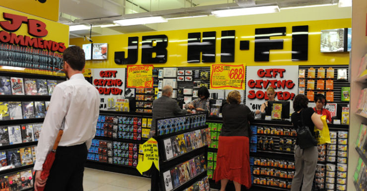 Thumbnail for Aussies splashing the cash on electronics, so JB Hi-Fi is doing the same