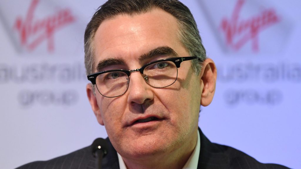 Virgin Australia Group Chief Executive Officer and Managing Director Paul Scurrah (AAP Image/Dean Lewins)