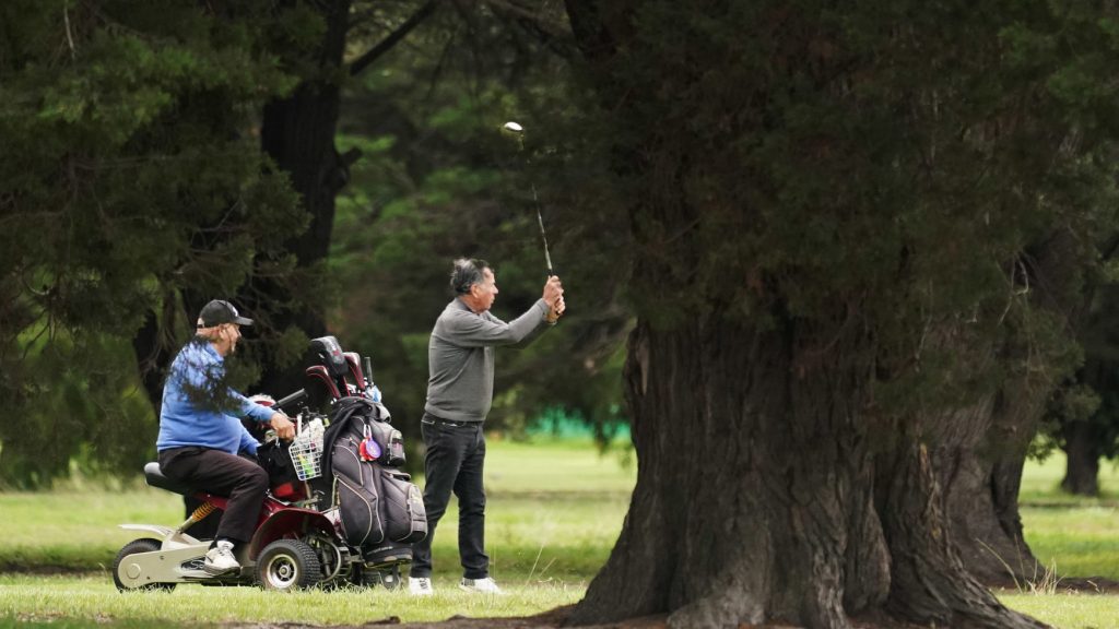 Thumbnail for Golfers swing this way and that when it comes to course closures