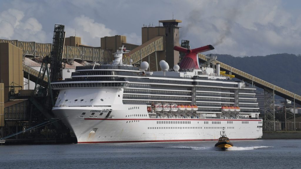 Two people have been rescued from Bass Strait waters by a passing cruise ship. (Photo: Dean Lewins/AAP PHOTOS