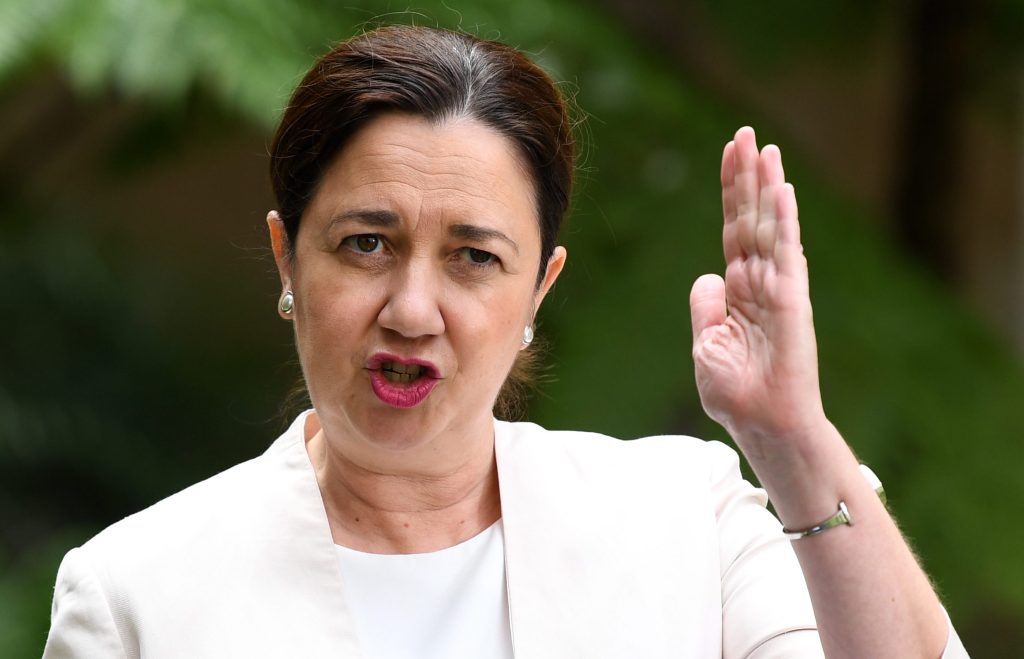 Queensland Premier Annastacia Palaszczuk. (Photo: AAP Image/Dan Peled) 