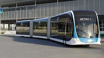 An artist's impression of the Brisbane Metro project.