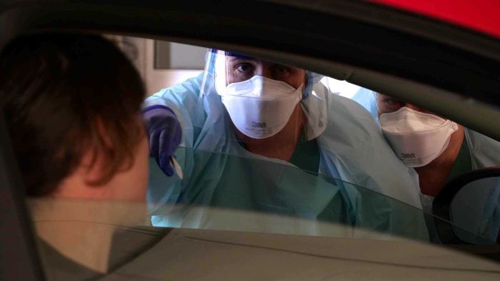 Thumbnail for Mystery surrounds woman’s positive test two months after overseas trip