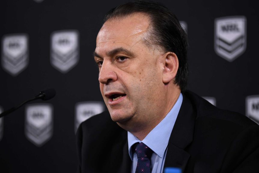 Peter V'landys has cleared several hurdles to get the NRL on the brink of resuming its season.(AAP: Joel Carrett)