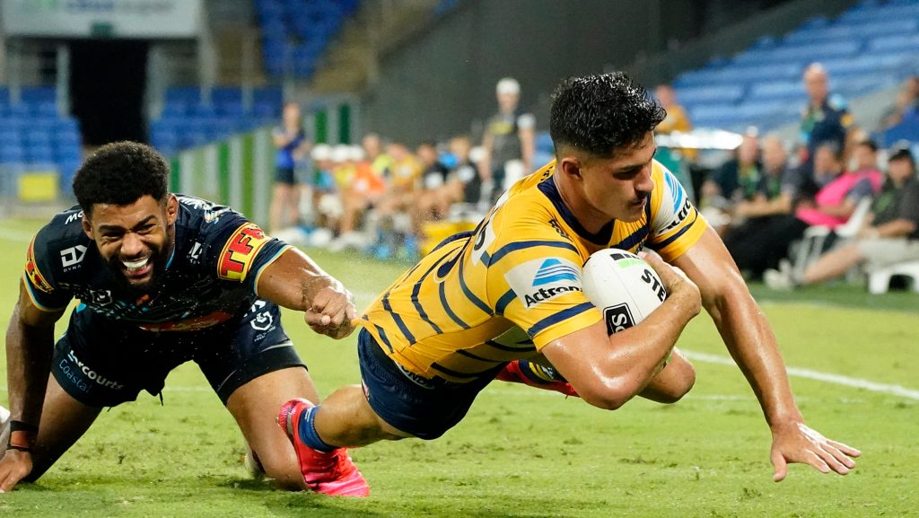 Thumbnail for Eels score dream draw, tough test for Roosters as NRL resumes