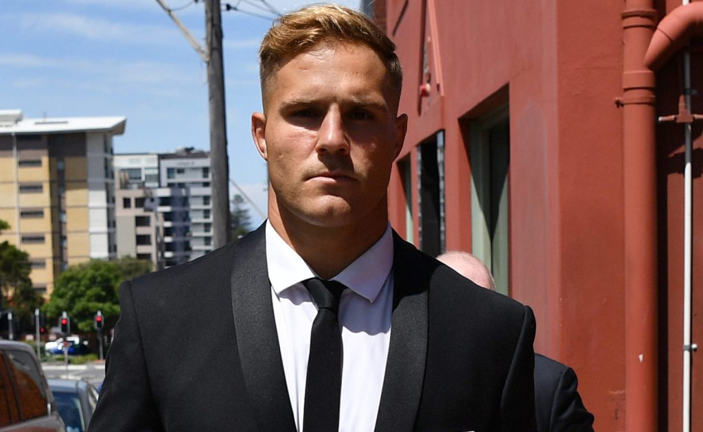 Footballer Jack de Belin. Photo: AAP Image/Joel Carrett 