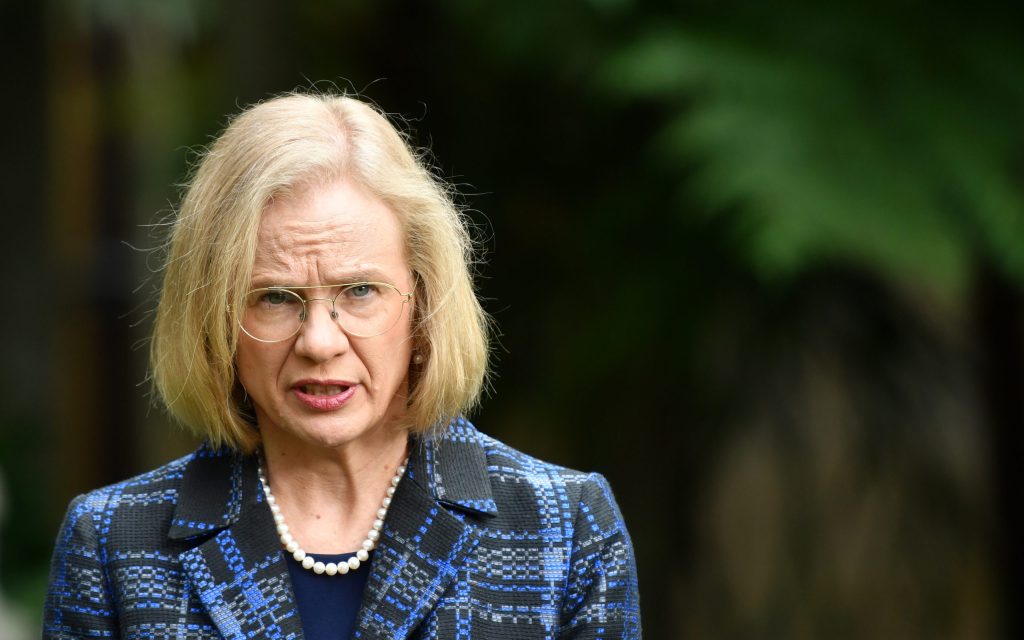 Chief Health Officer Jeannette Young has banned unvaccinated student nurses from hospitals and aged care. (Photo: AAP Image/Darren England) 