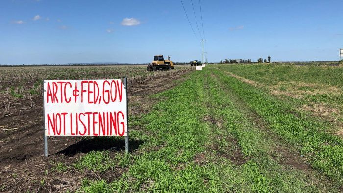 Millmerran locals have longstanding concerns about the line proposed for a floodplain. Photo: ABC