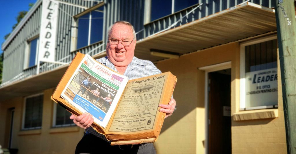 Colin Jackson, managing editor of the Longreach Leader. (Photo: Nicole Bond)