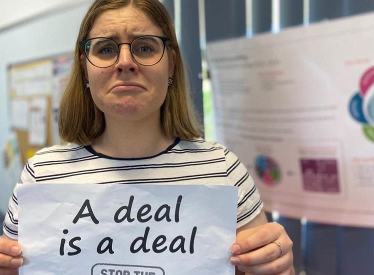 The Queensland Teachers' Union is already campaigning against the pay freeze. (Photo: Source: Facebook)
