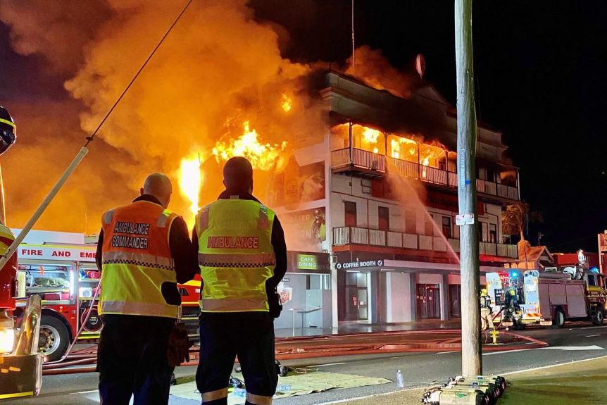 Thumbnail for Hearts in our mouths: Bundaberg’s worst fears as backpacker hotel burned