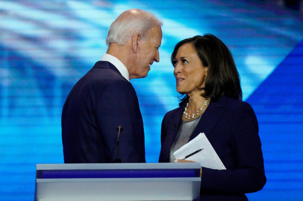 Thumbnail for Biden, Harris in first joint appearance, vow to kick Trump out
