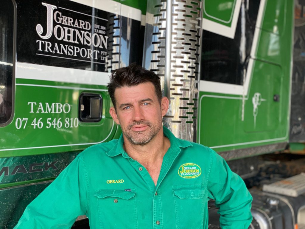Tambo truck driver and LRTAQ president Gerard Johnson says better roads are critical to the post-COVID economic revival.