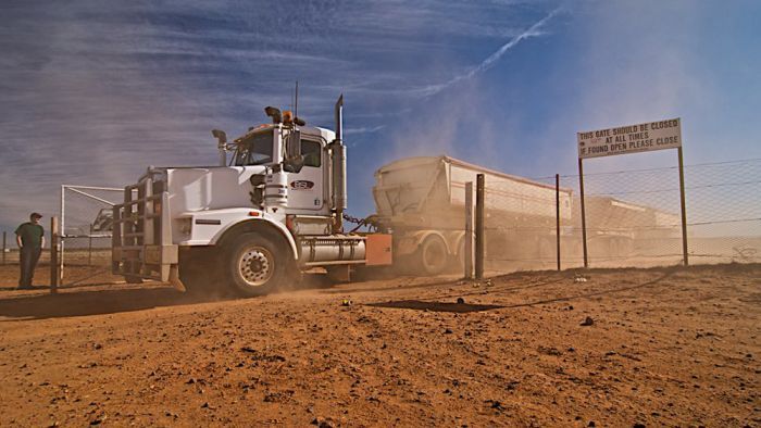 Thumbnail for This 150km stretch of dirt road is a crucial transport link for Qld’s west – until it rains