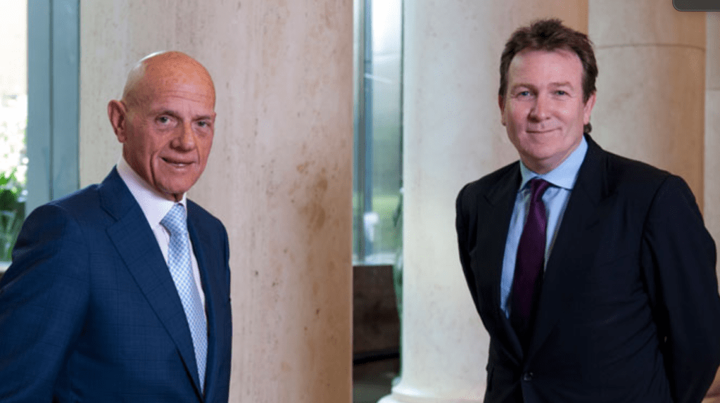 Premier Investments chairman Solomon Lew and managing director Mark McInnes. 