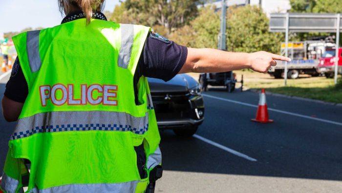 Police ran a check after spotting the car on a tow truck and found it had been flagged earlier when they stopped the man at a border checkpoint. Photo: ABC