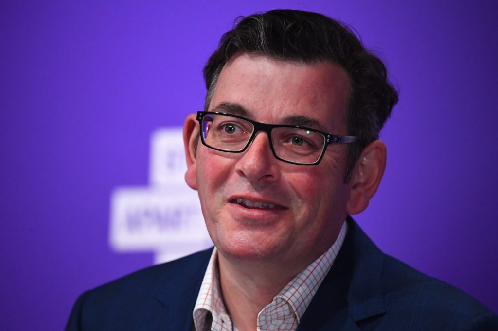 Victorian Premier Daniel Andrews addresses the media. (Photo: AAP Image/James Ross) 