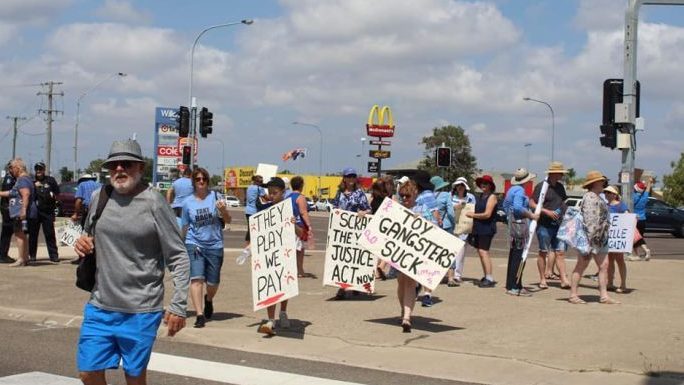 Vigilante protests were occurring in Townsville for three years - now local residents are forming their own rough justice groups. Photo: ABC 