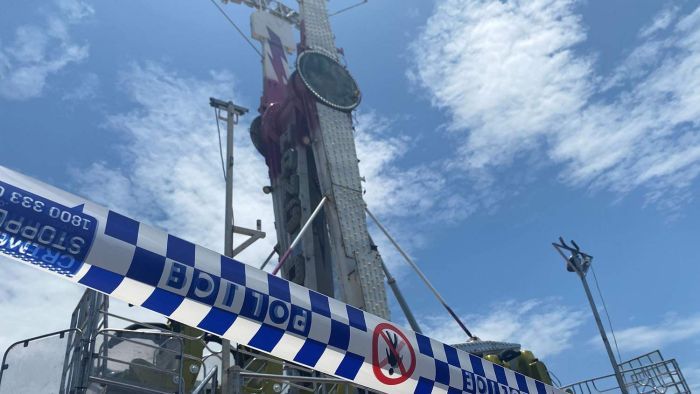 Thumbnail for Woman stable after plunging from sideshow ride in Cairns