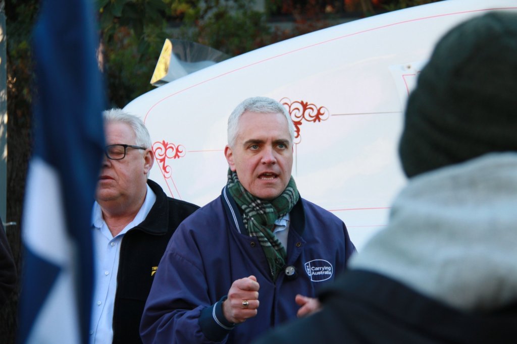 TWU national secretary Michael Kaine
