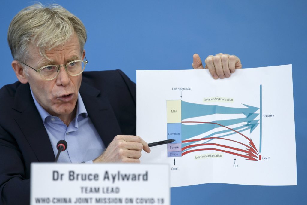 WHO official Bruce Aylward,says the vaccine results are "very positive".  EPA/SALVATORE DI NOLFI