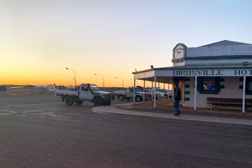 Temperatures in Birdsville will be around 45C or 46C for a few days.(ABC News: Elaine Ford)