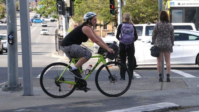 Kath Angus goes well out of her way to avoid dangerous roads when she rides to work from East Brisbane. Photo: ABC