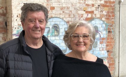 Trevor and Judith St Baker benefitted from the boom in technology stocks for the year (Photo: University of Queensland)