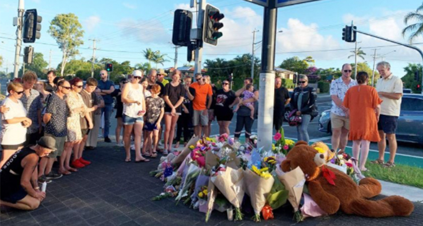 Thumbnail for ‘Everything that took Kate was evil … this is kindness’ – crash couple’s touching vigil