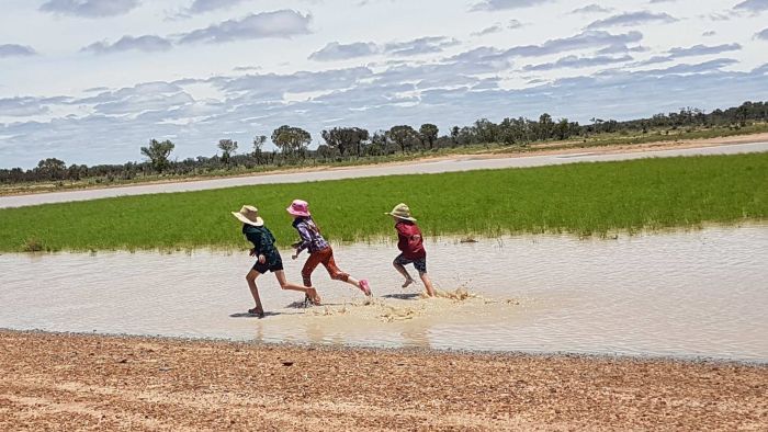Thumbnail for Western Queensland’s ‘drought babies’ have puddles to splash in after 10-year dry spell