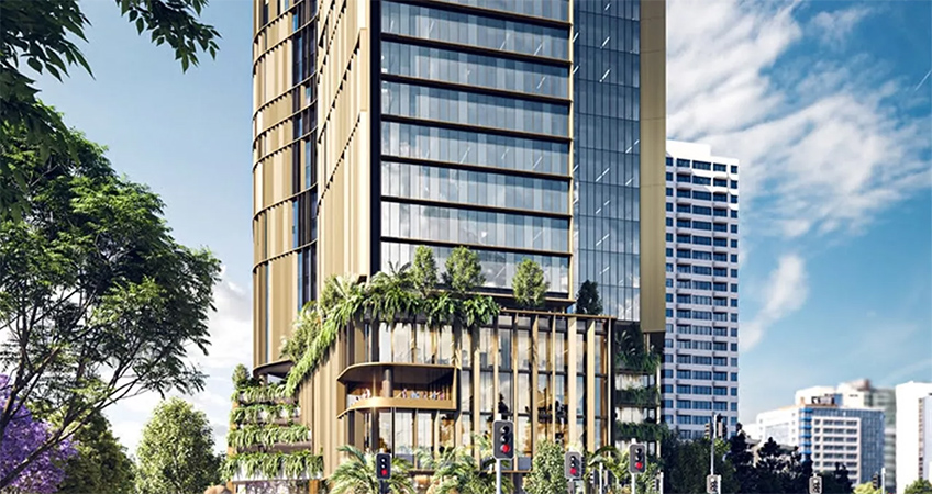 Architects say the site at 309 North Quay is set to have the "most externally sun-shaded building in Brisbane". Image: Blight Rayner