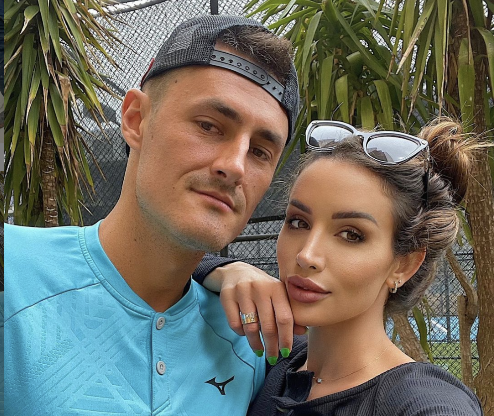 Bernard Tomic and his partner Vanessa Sierra.  (Photo: Instagram)