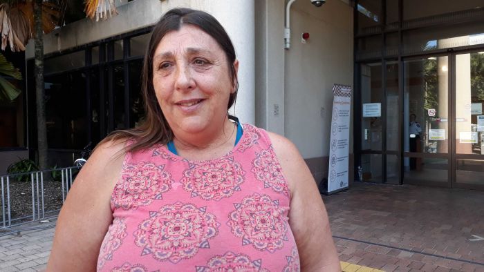 Kathy Rado, outside the Supreme Court in Cairns, says she knows she had the winning ticket. Photo: ABC