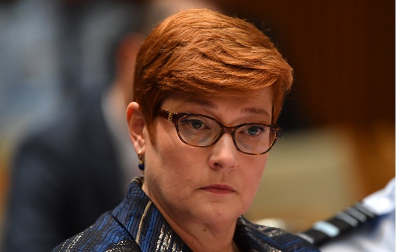 Australia's foreign Minister Marise Payne says a war over Ukraine is "not inevitable".(AAP photo).