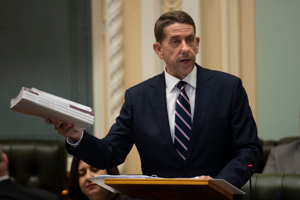 Queensland Treasurer Cameron Dick. (AAP Image/Glenn Hunt) 