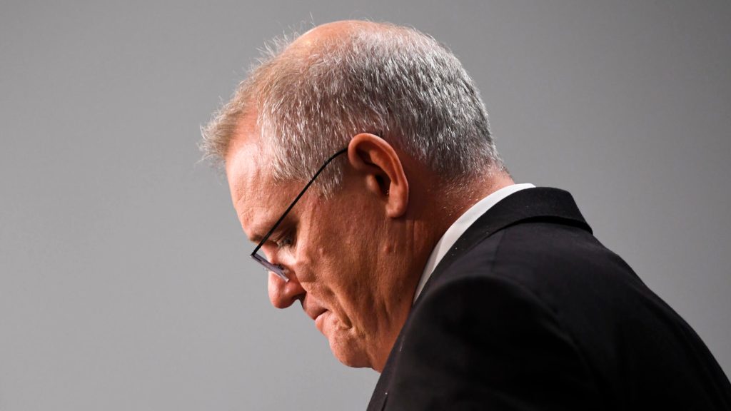 Thumbnail for Tearful, chastened Morrison admits he’s failed women, vows to ‘get house in order’