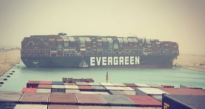 Thumbnail for Frantic efforts to shift huge container ship blocking Suez Canal
