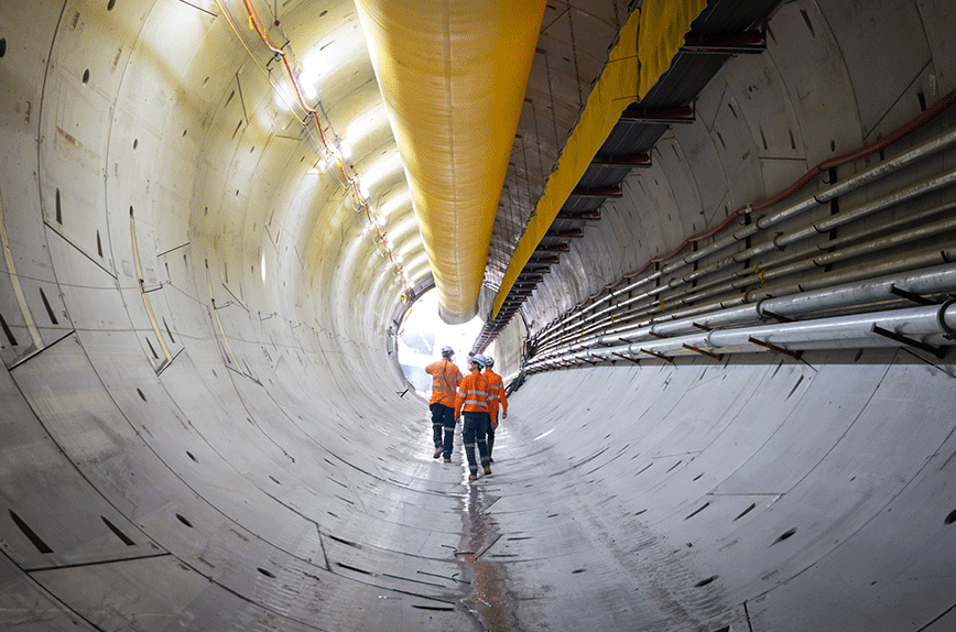 Thumbnail for Hole lotta love: Rail tunnel taking shape as borer set to head beneath river