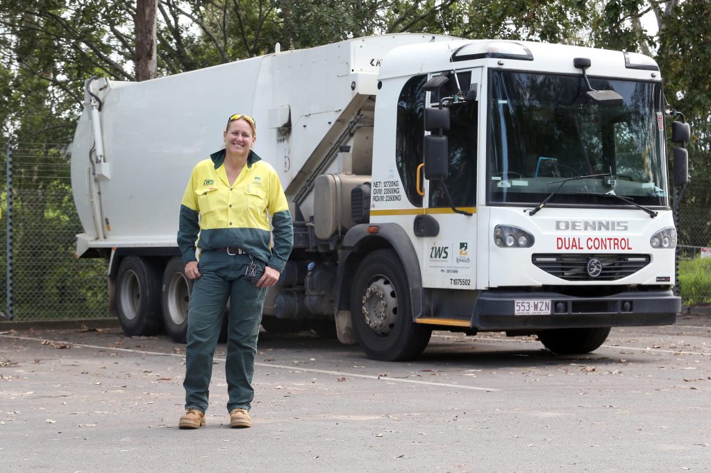 Ipswich waste truck driver Belinda Janson. Photo: ICC
