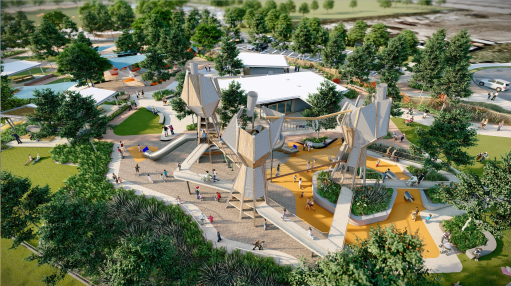 The new park at Robina will be six times the size of the existing Broadwater parklands (Pic: Supplied)