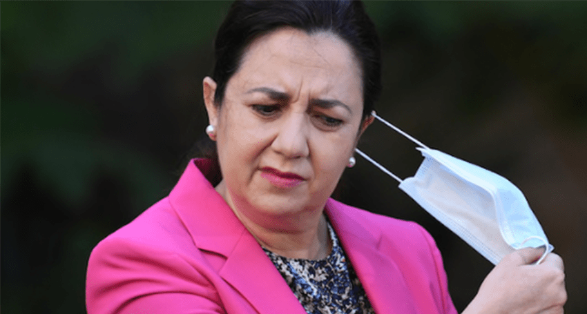 Premier Annastacia Palaszczuk says she doesn't want cafes and restaurants going down because of the Omicron variant (Image: ABC).