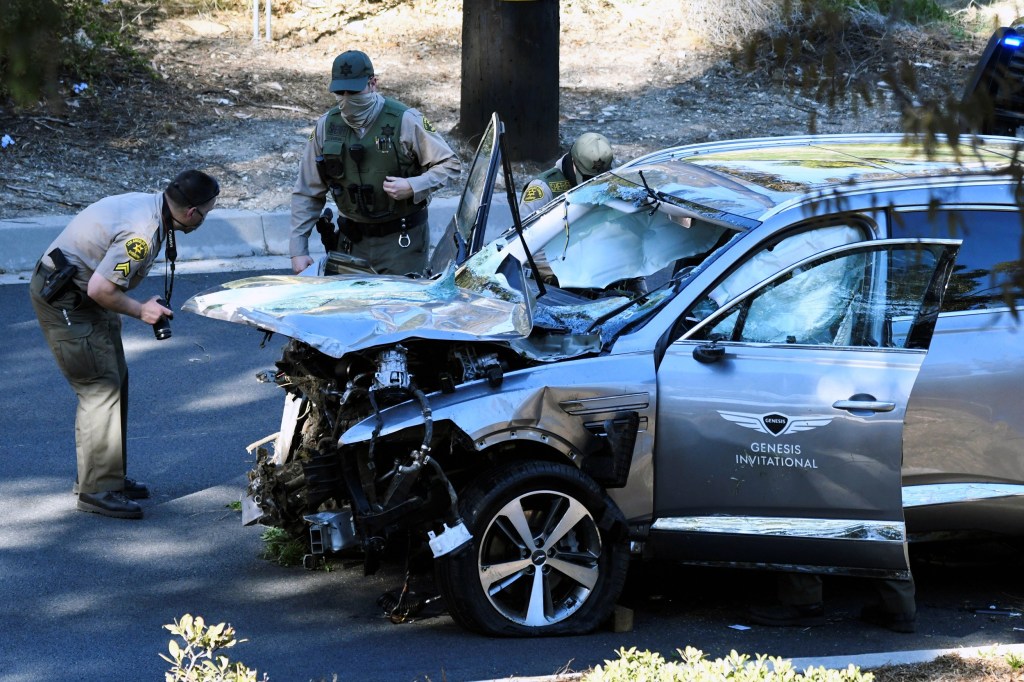 Thumbnail for Tiger driving at double speed limit when he crashed, police reveal